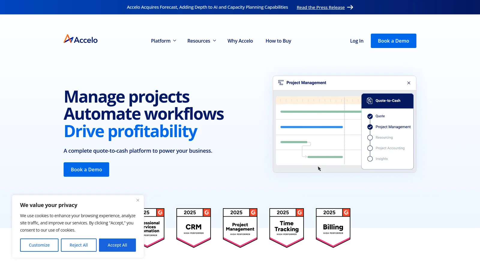 Accelo professional services automation