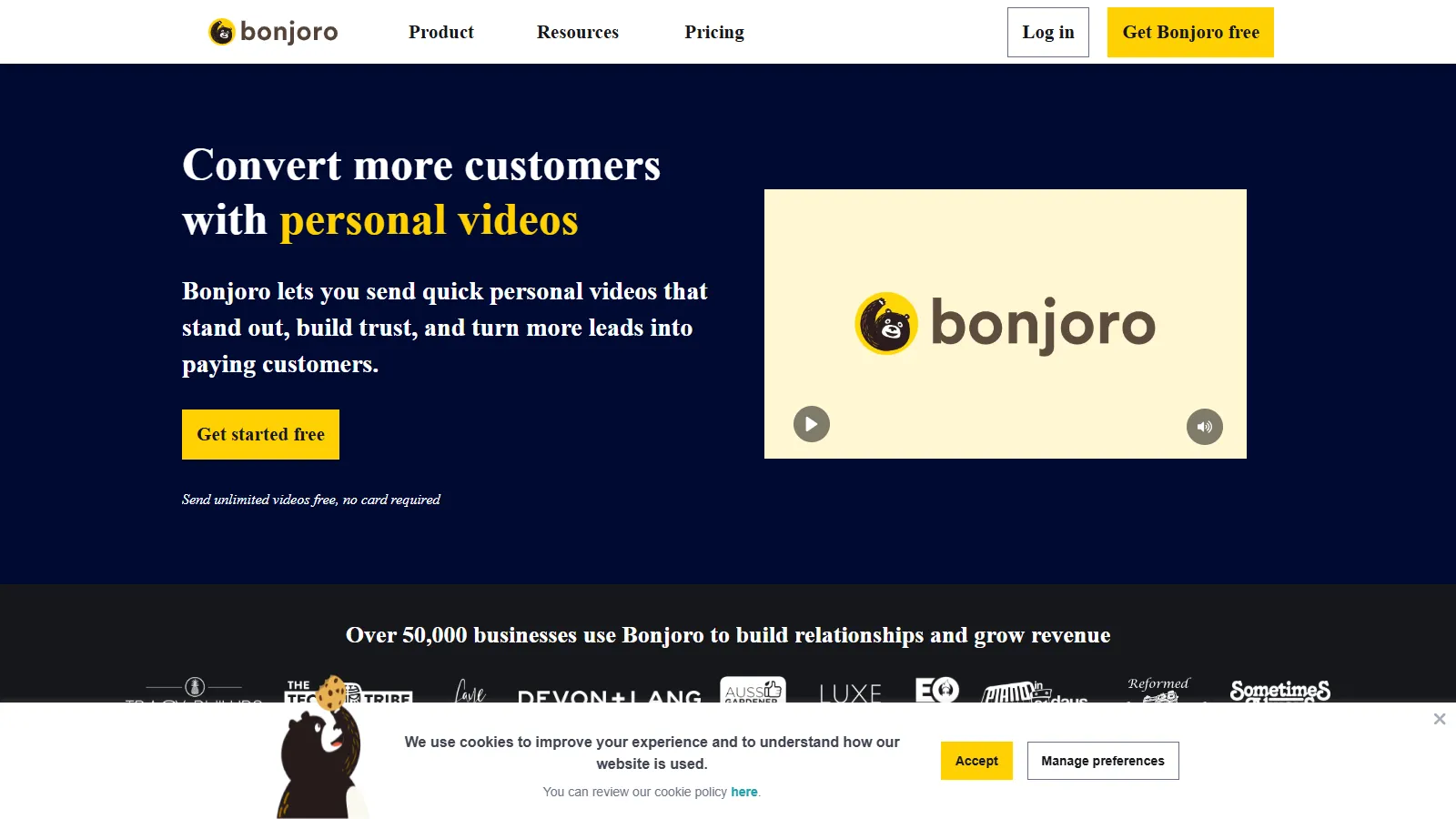 Bonjoro task-based video workflow