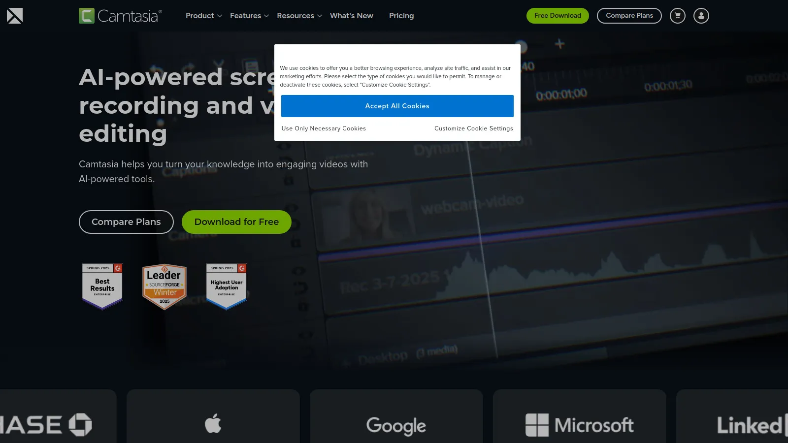 Camtasia professional editing