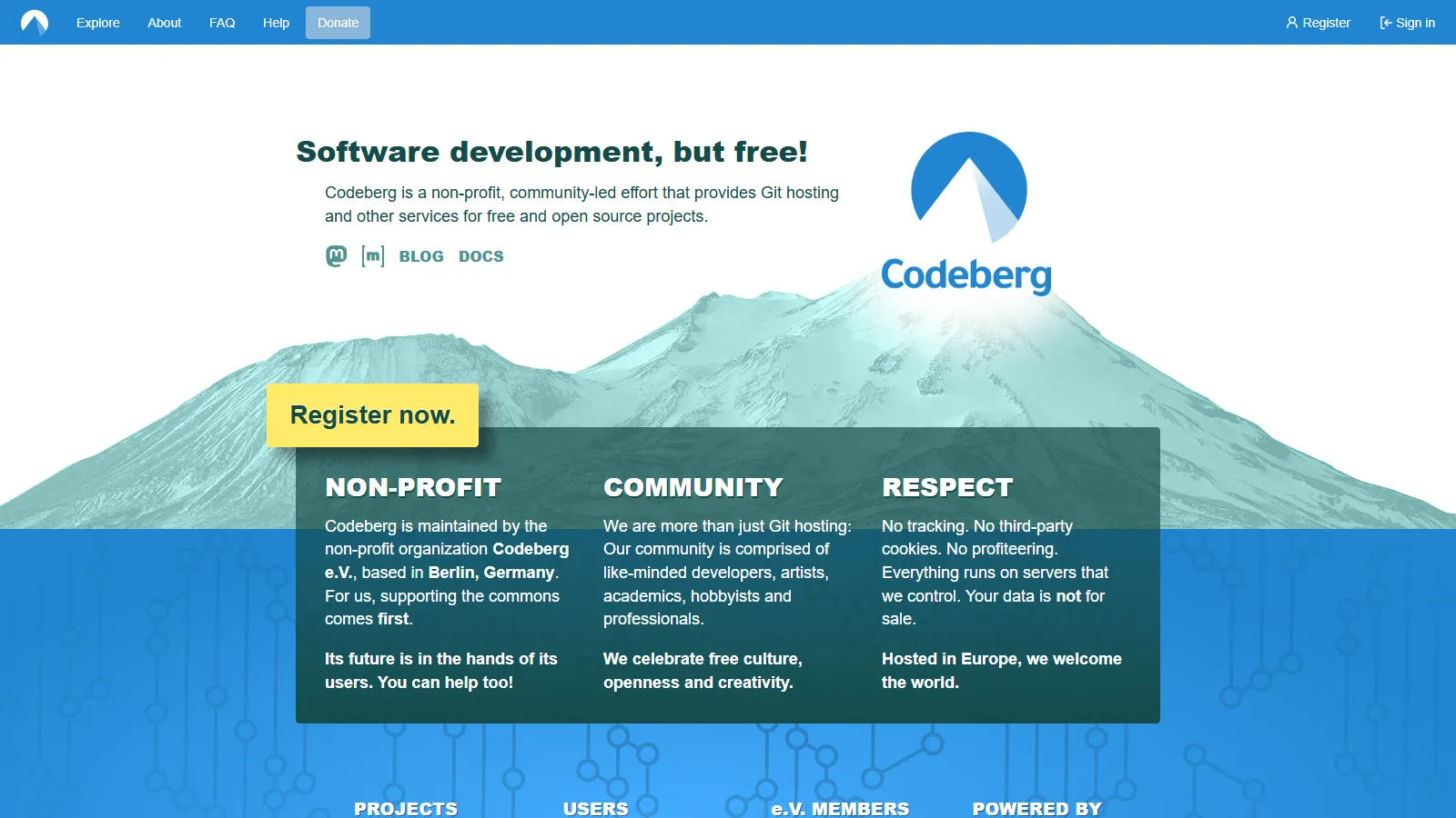 Codeberg open source hosting