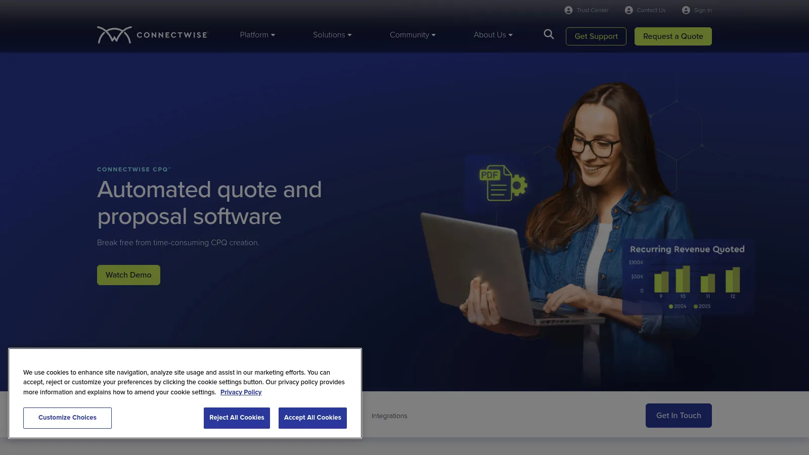 ConnectWise CPQ for IT services
