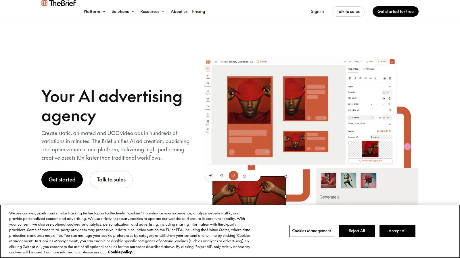 Creatopy ad-specific design and resizing