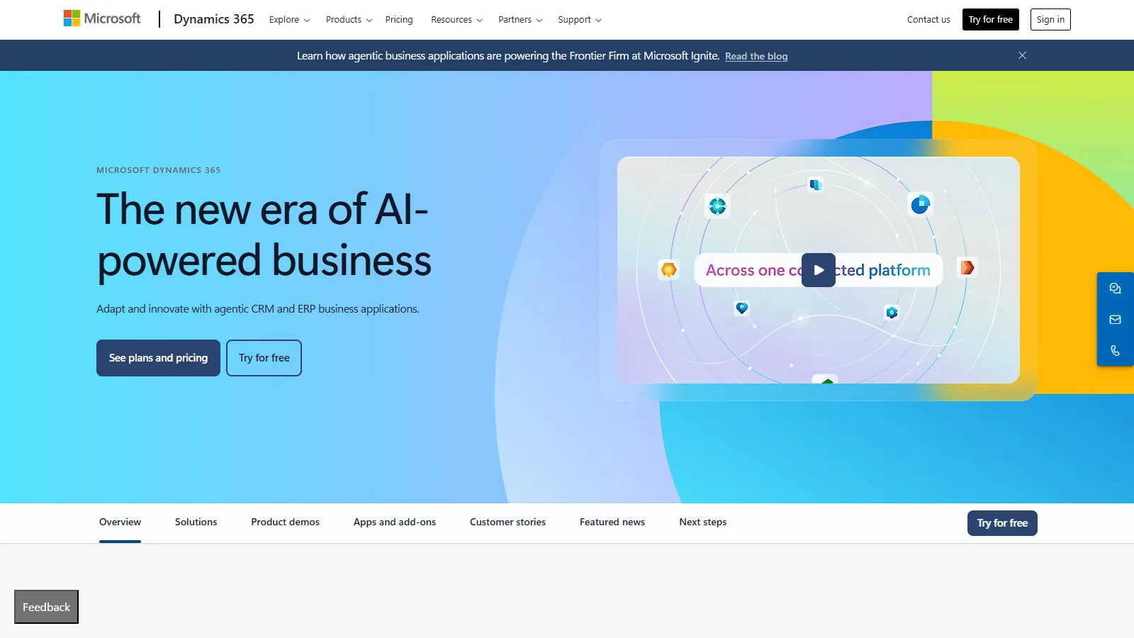 Microsoft Dynamics 365 Sales showing account view, relationship insights, and Teams integration