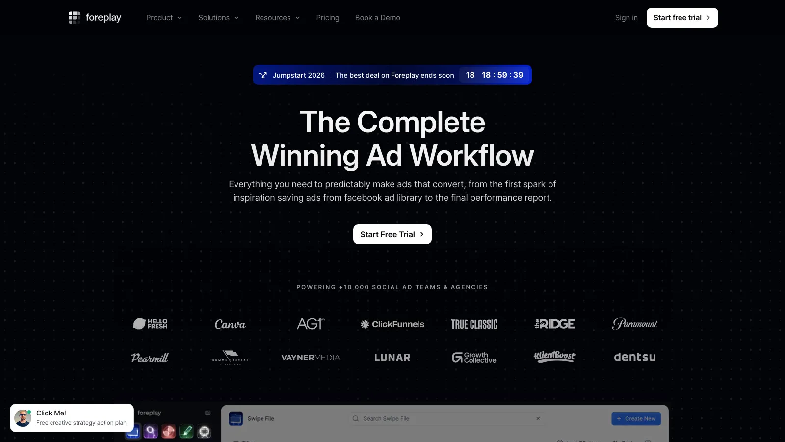 Foreplay ad swipe file and inspiration library