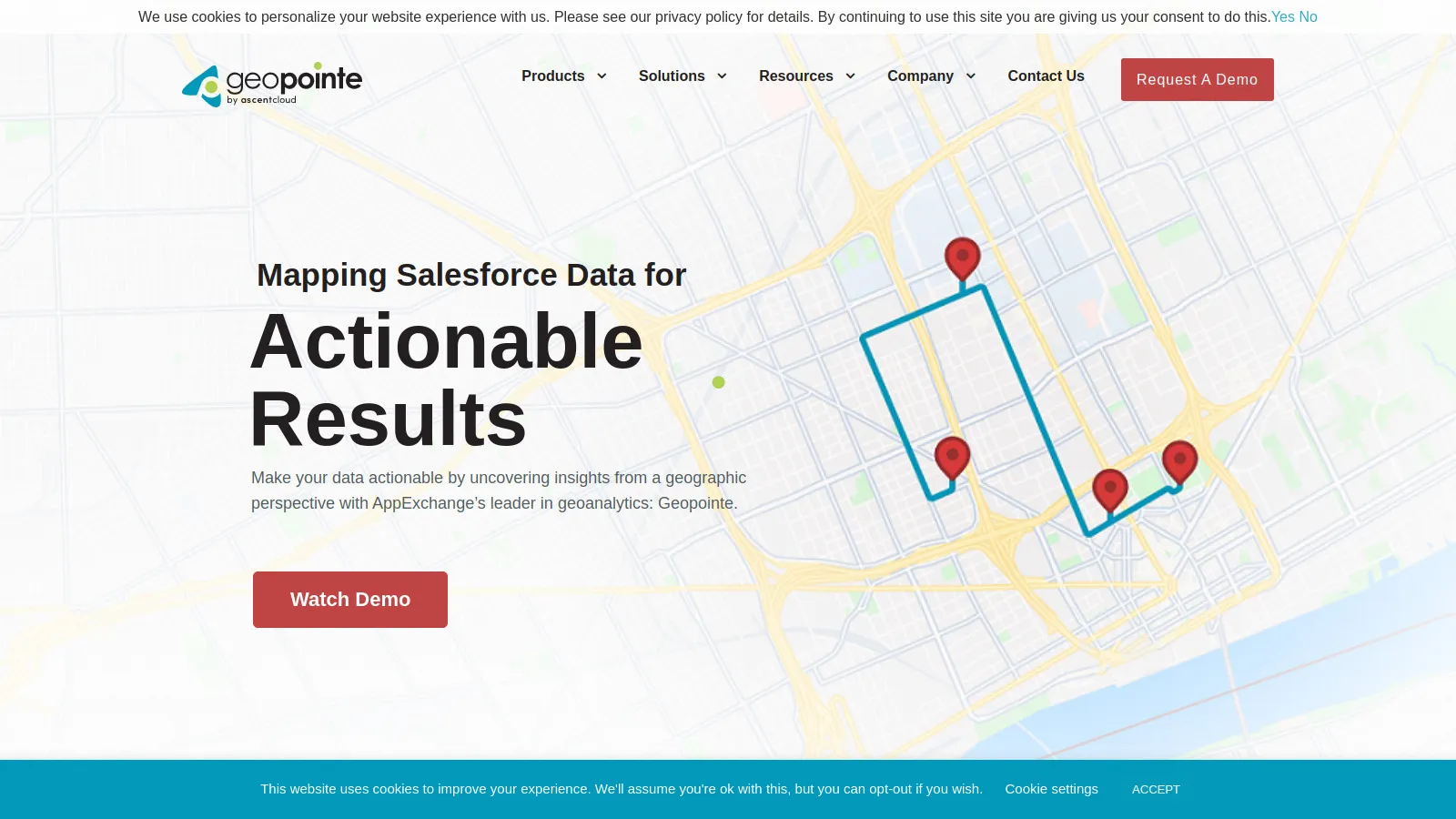 Geopointe territory builder with Salesforce data mapping