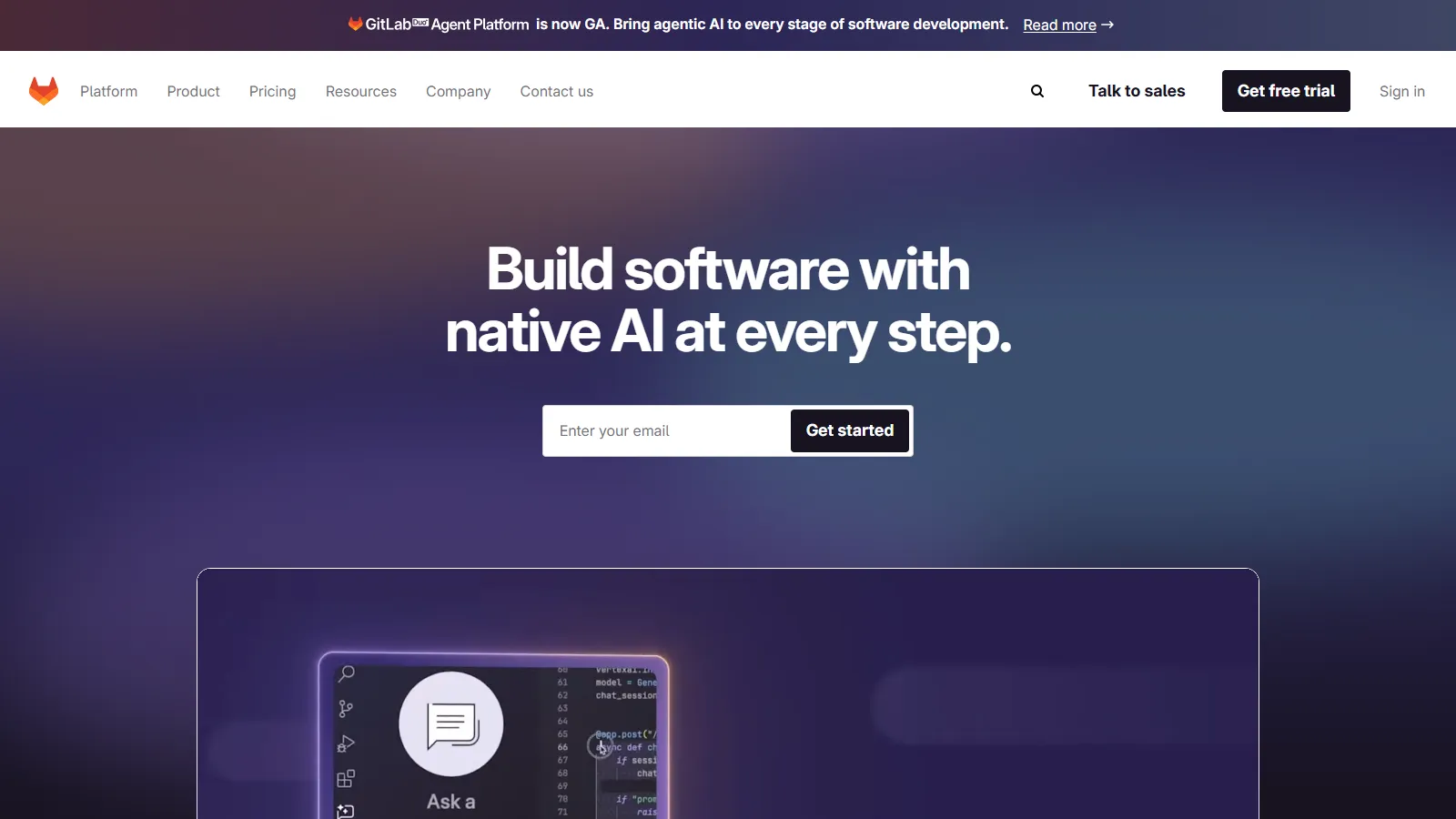 GitLab Merge Request interface
