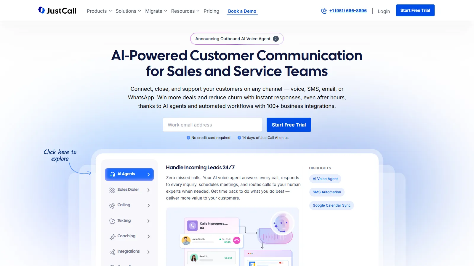 JustCall cloud phone and auto-dialer