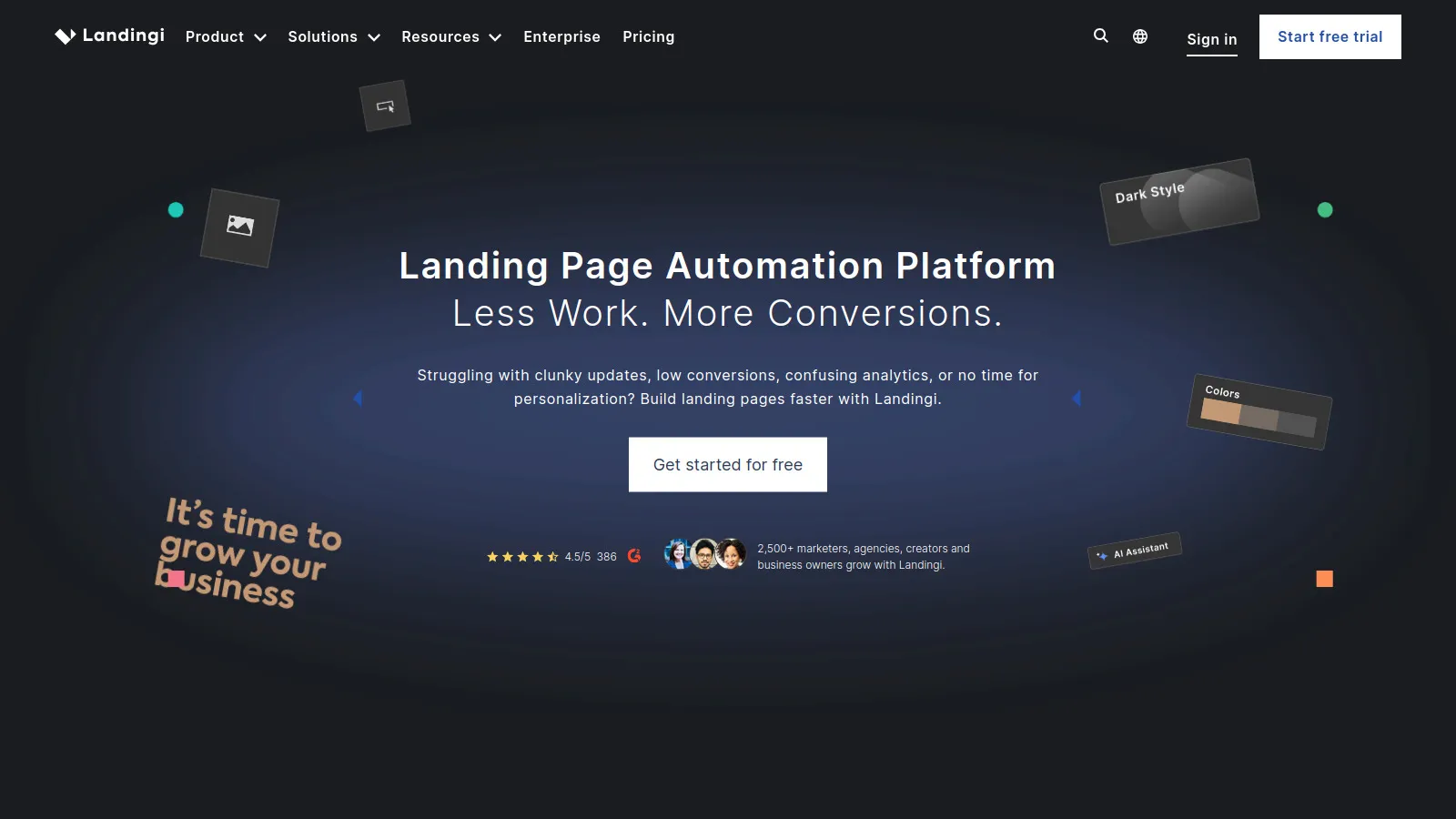 Landingi agency landing page platform