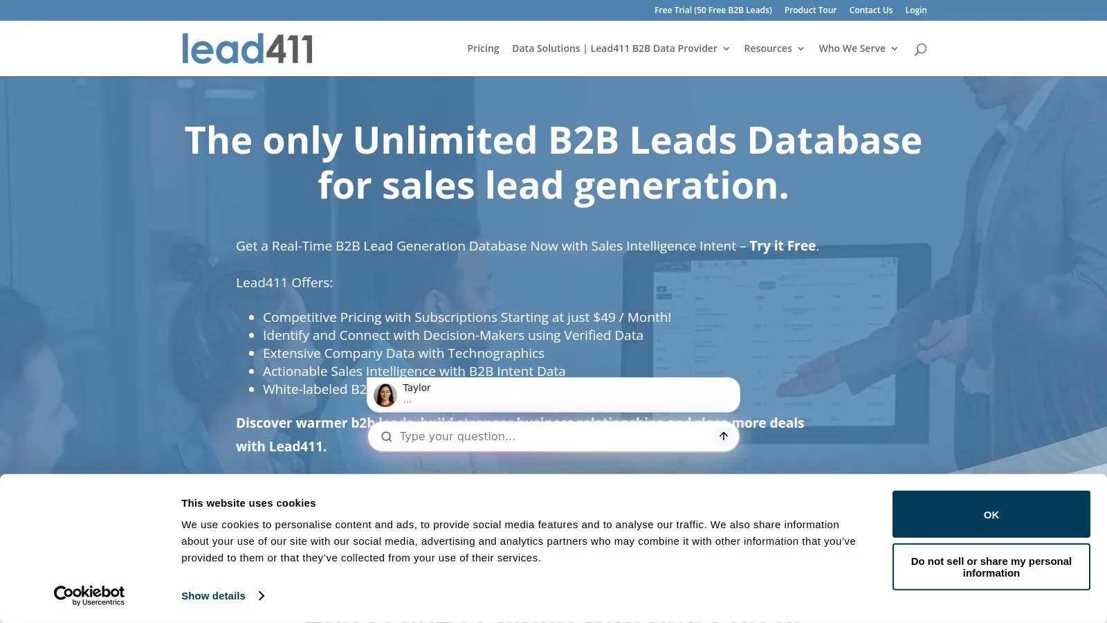 Lead411 triple-verified direct dials
