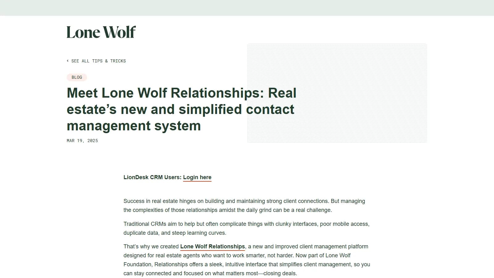 LionDesk video texting and automation