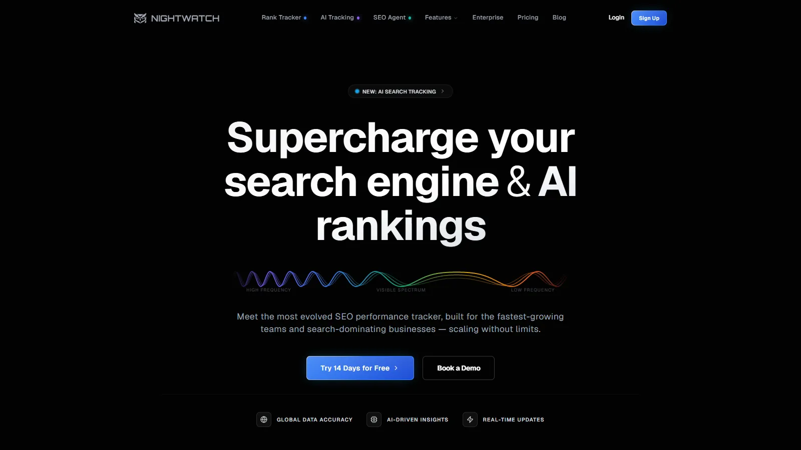 Nightwatch location-specific SERP feature tracking showing regional variations