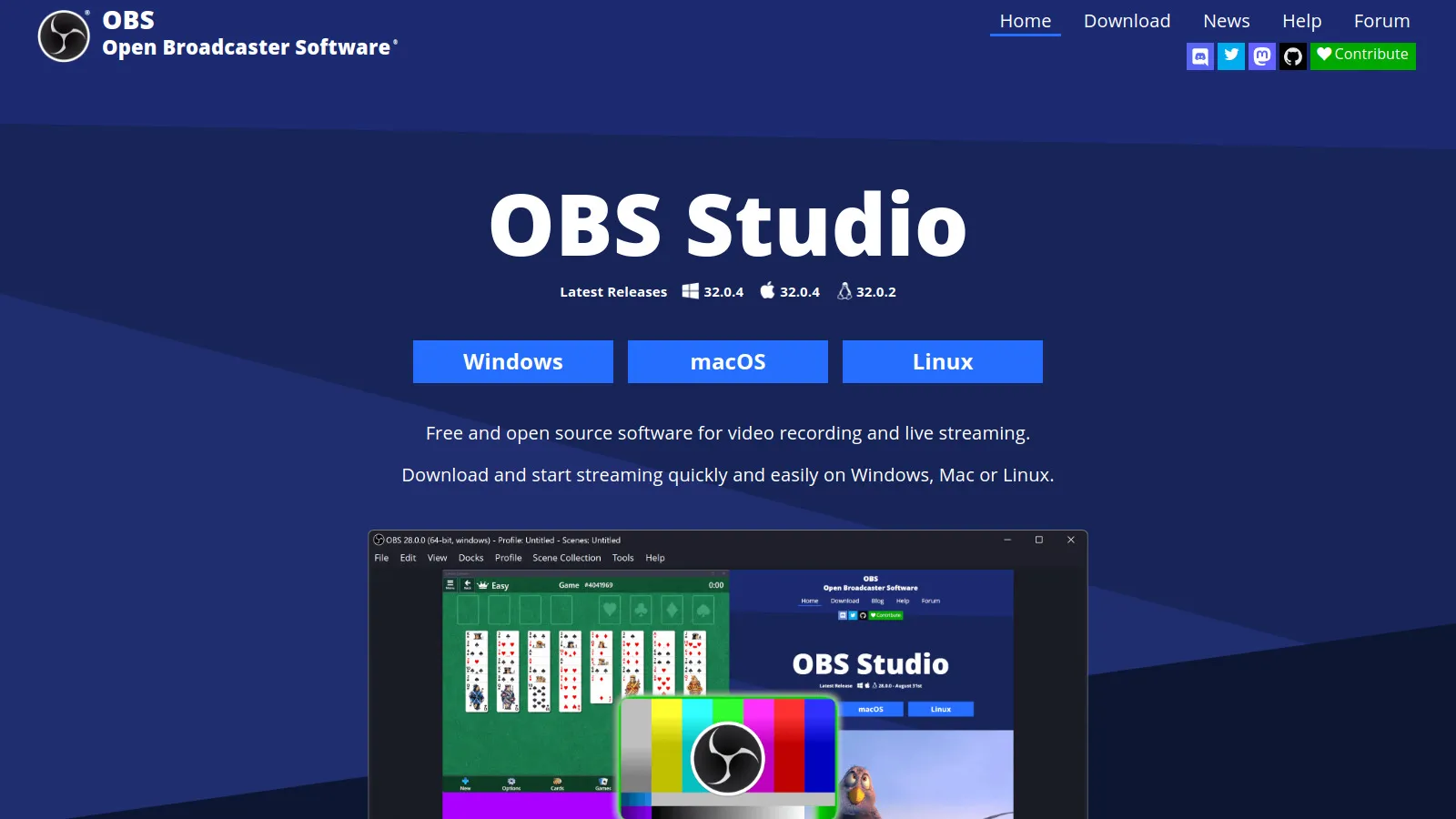 OBS Studio interface