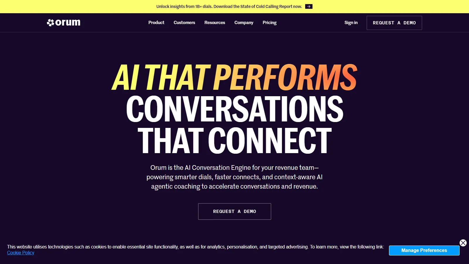Orum parallel dialer and AI detection