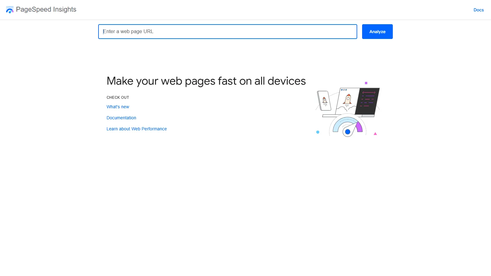 PageSpeed Insights mobile performance score