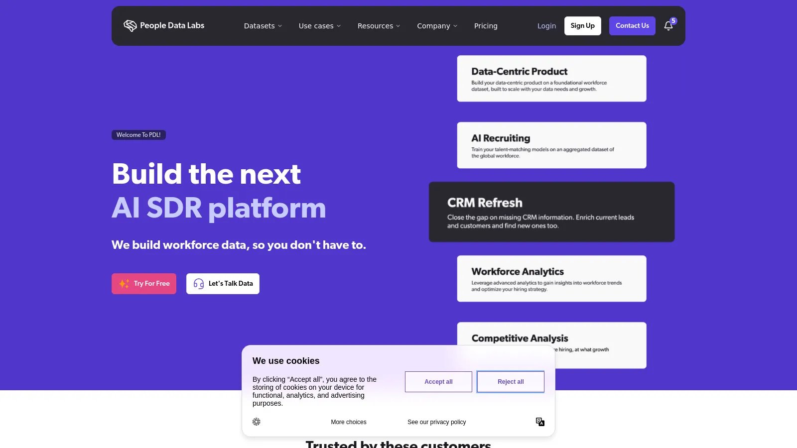 People Data Labs API and bulk enrichment