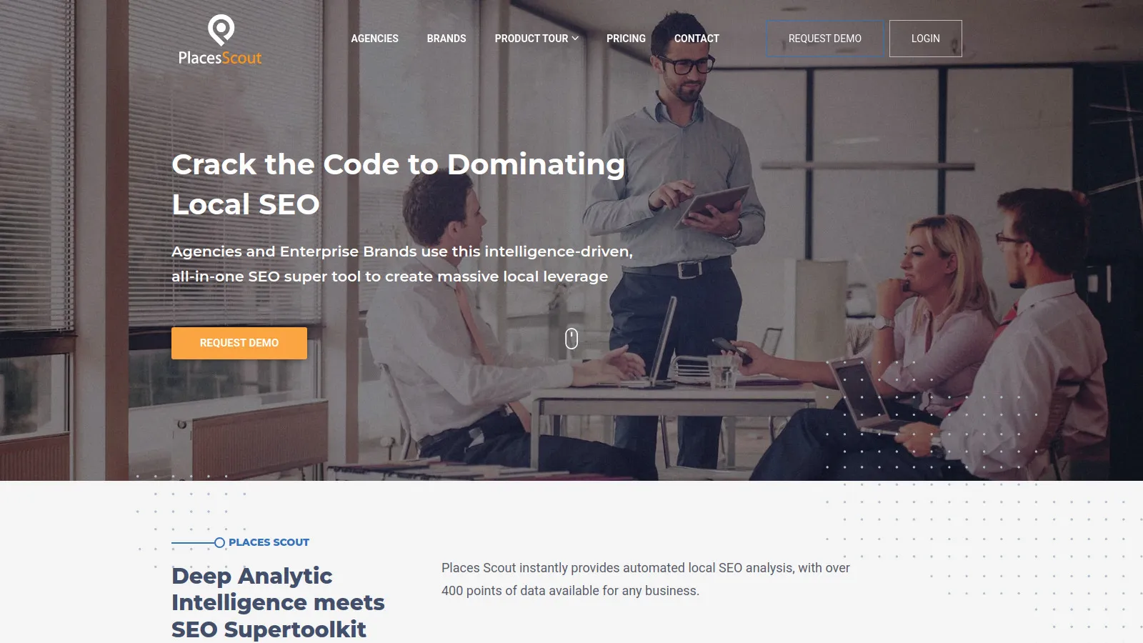Places Scout GBP dashboard showing rankings and profile insights