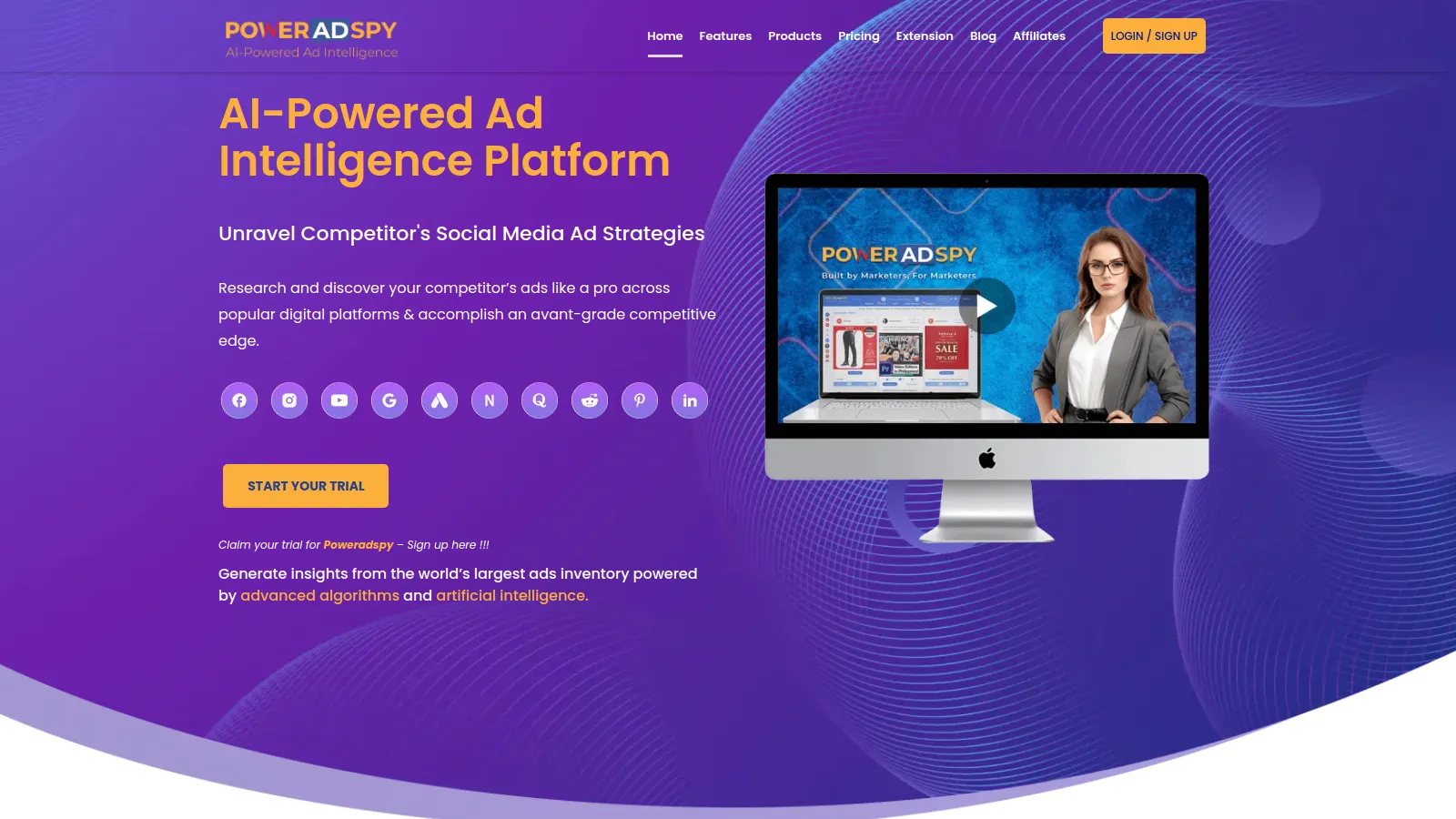 PowerAdSpy social ad intelligence