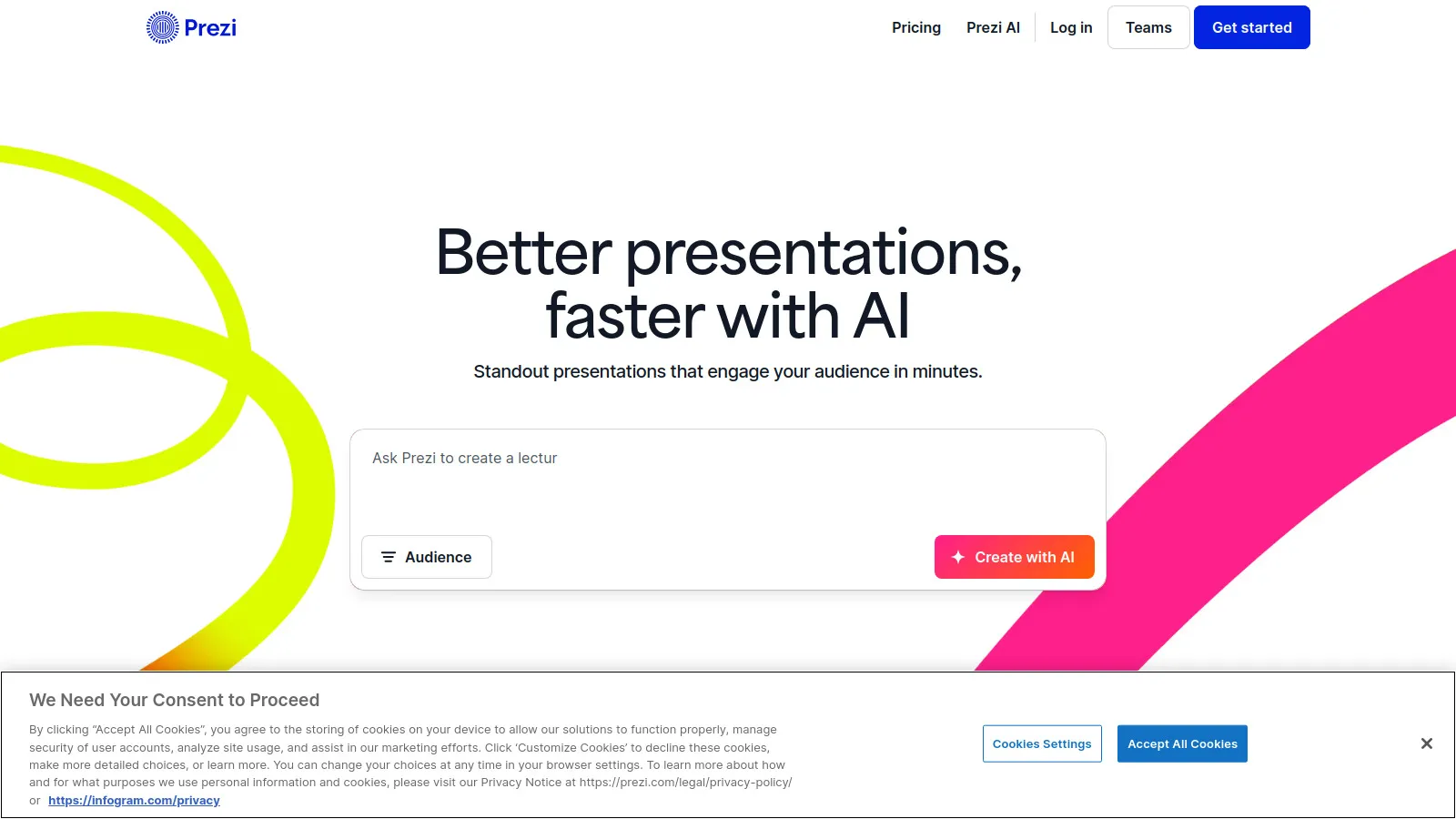 Prezi zooming presentation interface