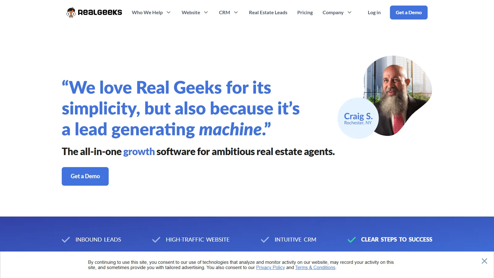 Real Geeks IDX website and lead generation