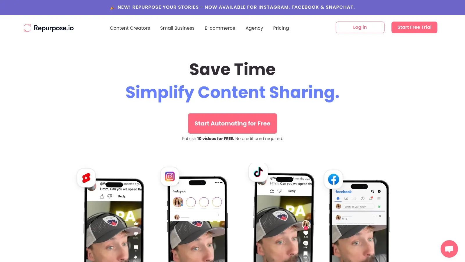 Repurpose.io content workflow dashboard