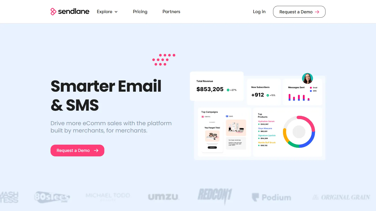 Sendlane e-commerce automation with deep data segments