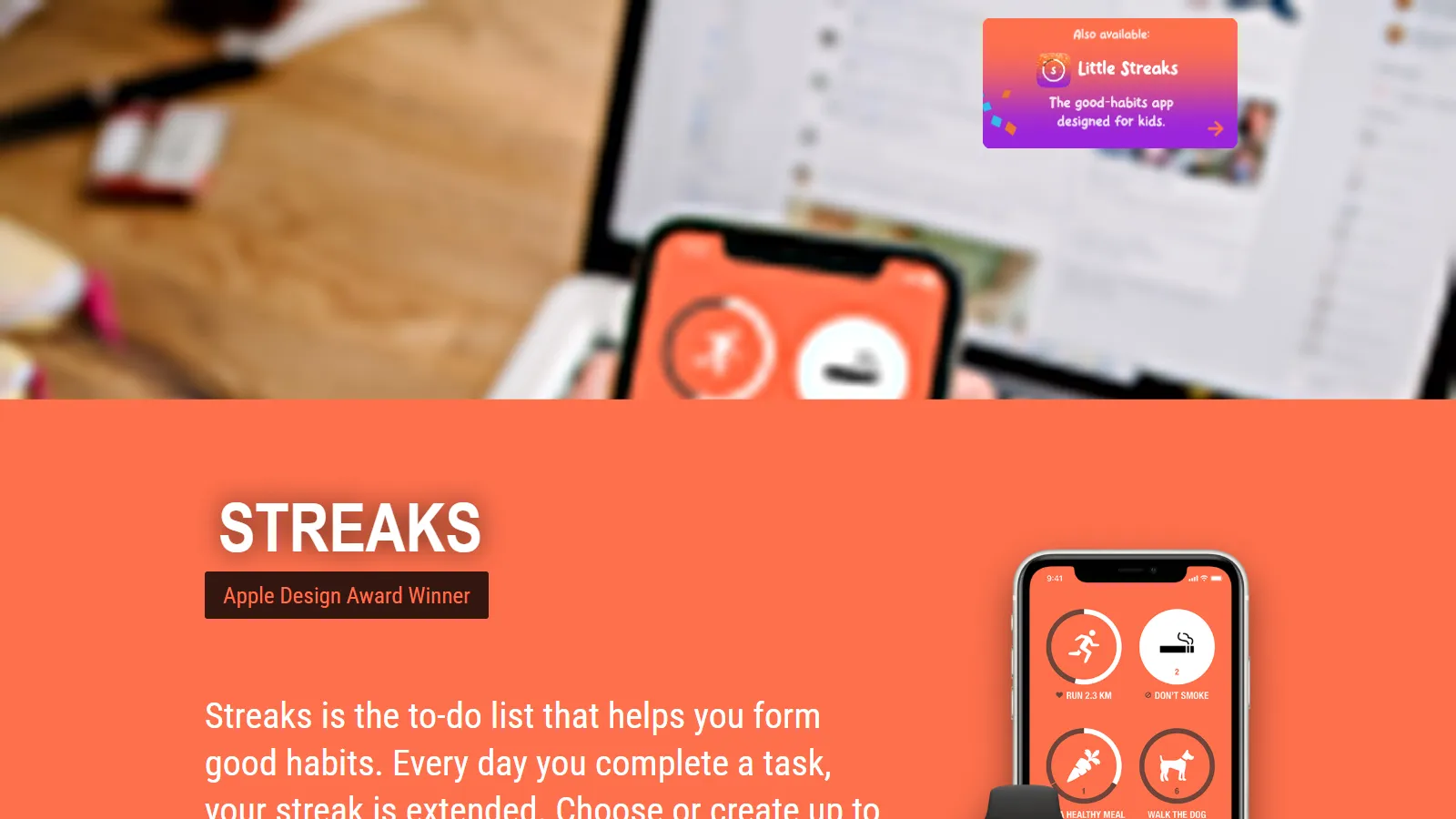 Streaks Apple habit tracker