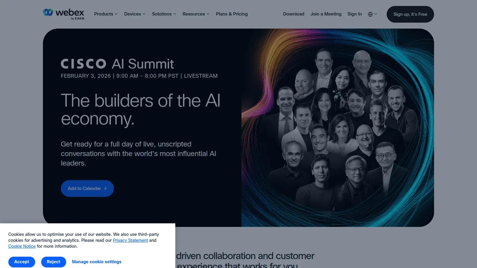 Webex enterprise meeting