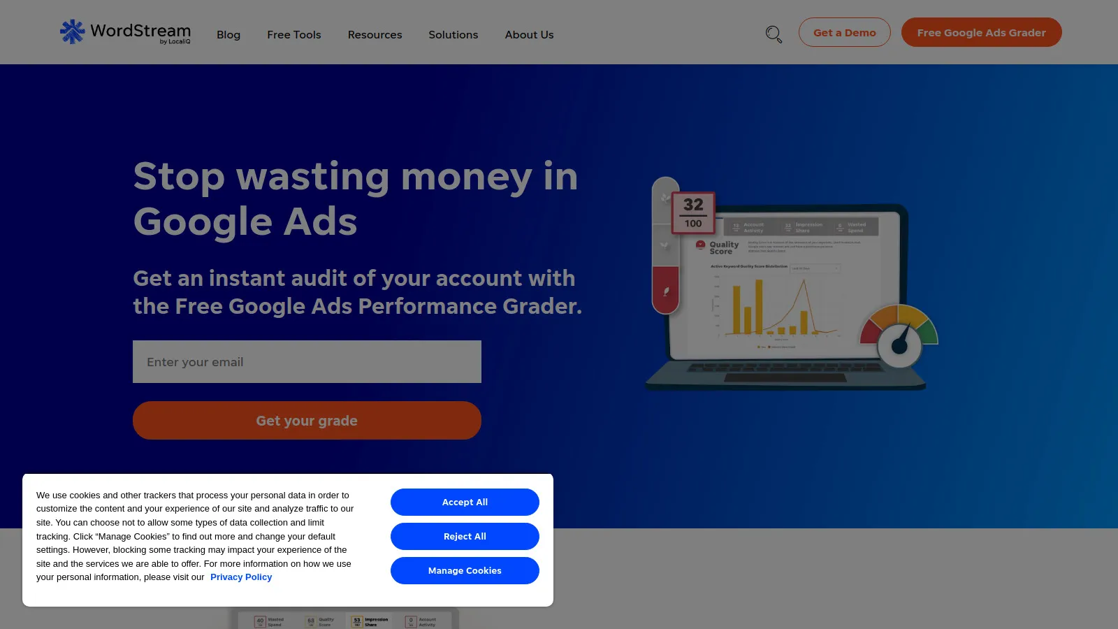 WordStream PPC management with optimization recommendations